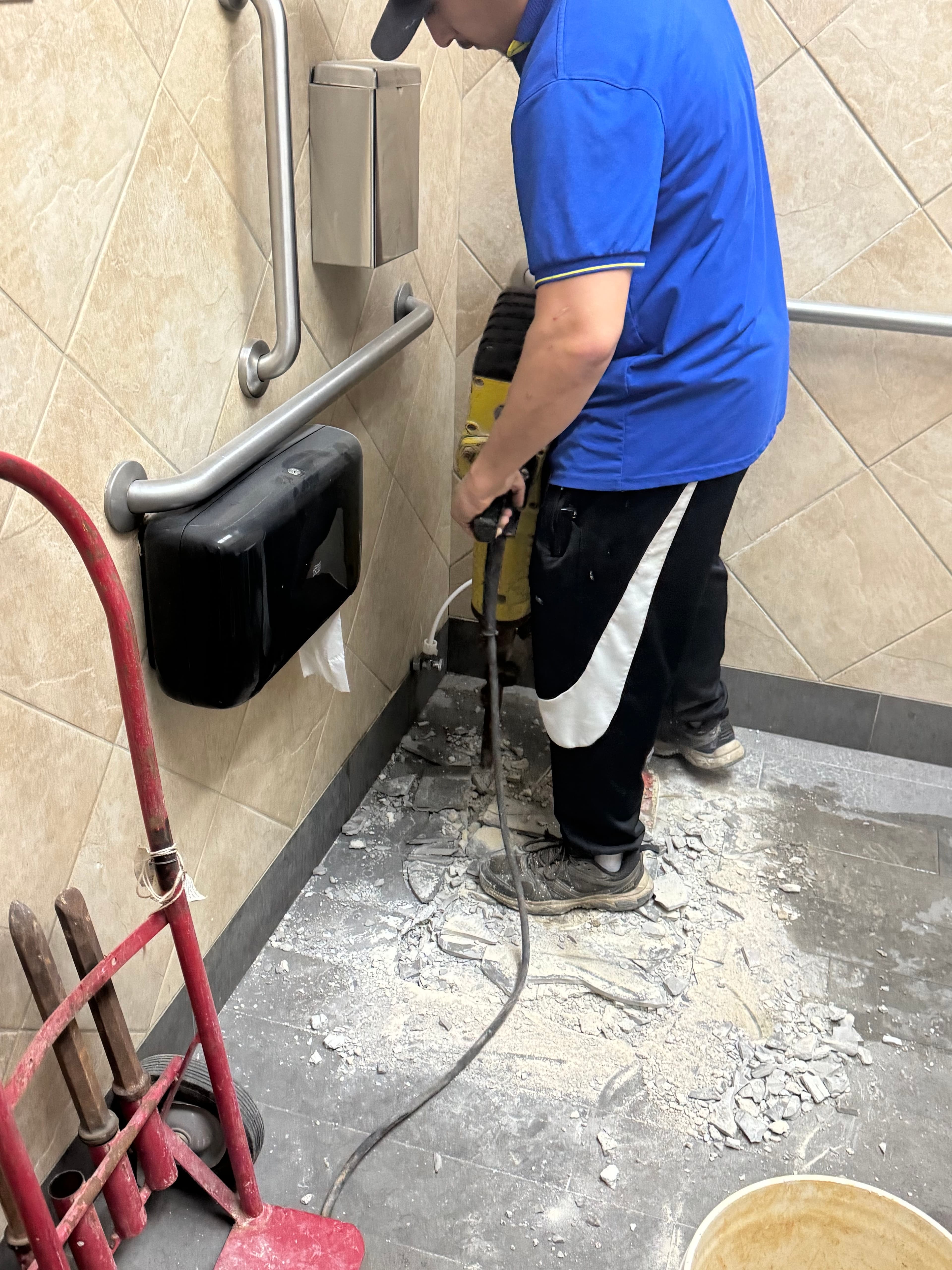 Project Breaking Ground on a Commercial Bathroom Renovation in Cuba MO image