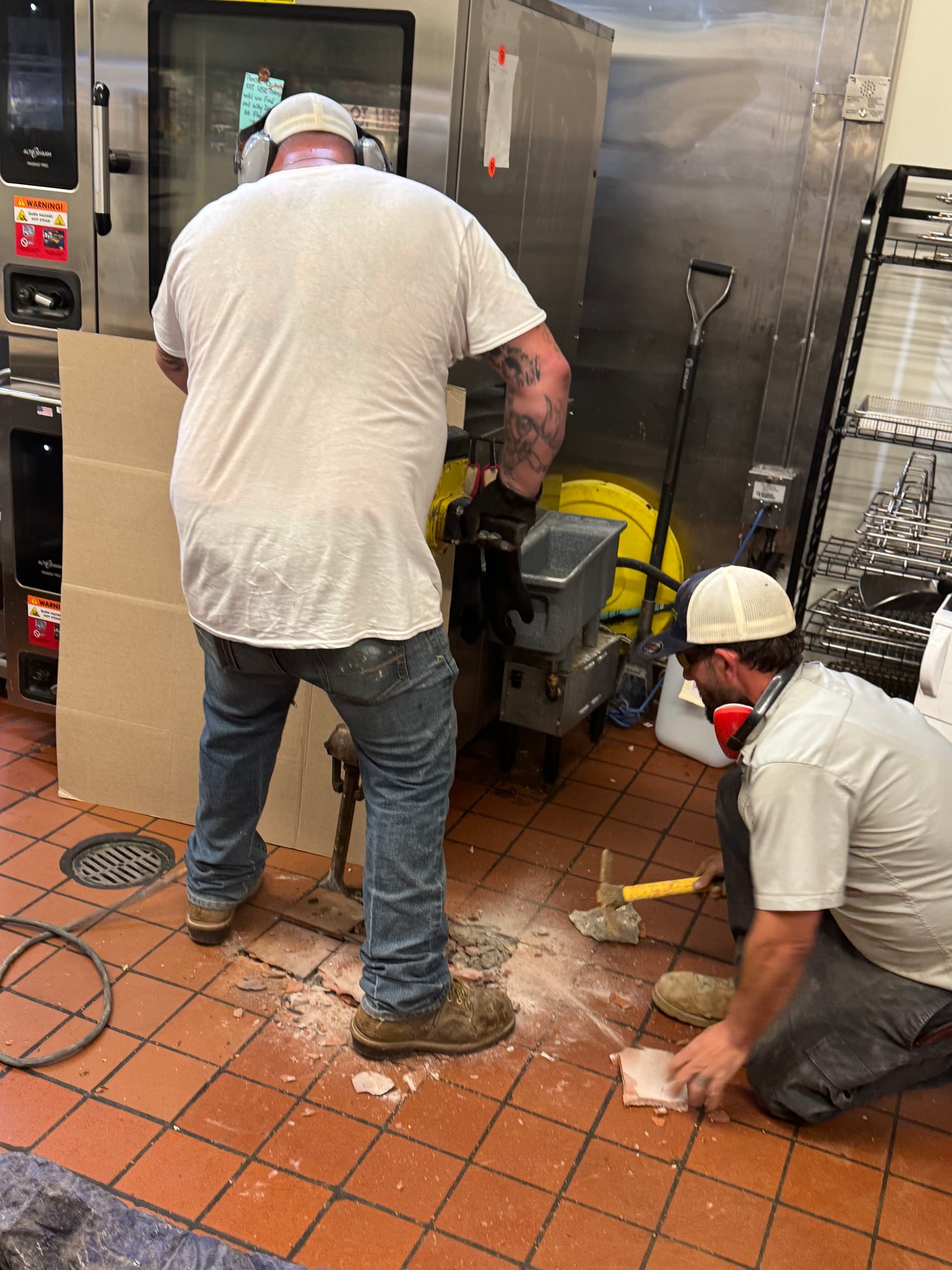 Gallery photos for Successful Sewer Line Replacement in Local Bakery: Image #1